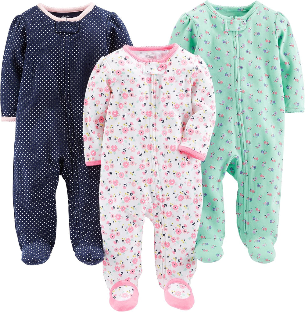 Baby Winter Sleep & Play Set - 3-Pack Cozy Pajamas for Infants - Soft, Warm & Stylish Sleepwear