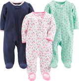 Baby Winter Sleep & Play Set - 3-Pack Cozy Pajamas for Infants - Soft, Warm & Stylish Sleepwear