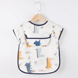 Multi-Purpose Baby Apron with Pockets - Ideal for Art and Food Activities