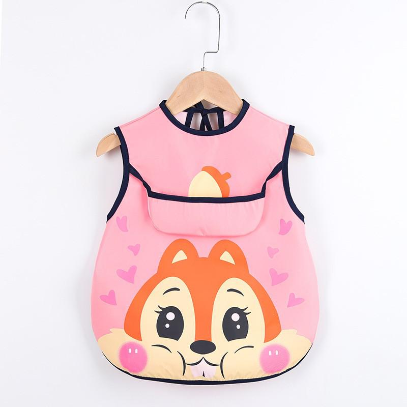 Multi-Purpose Baby Apron with Pockets - Ideal for Art and Food Activities