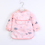 Multi-Purpose Baby Apron with Pockets - Ideal for Art and Food Activities