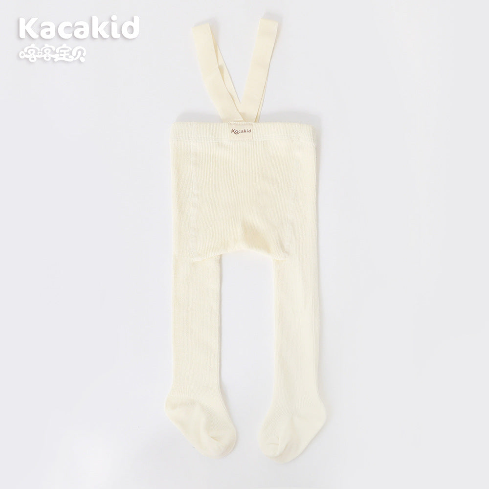 Baby Girls' & Boys' High Waist Knitted Trousers - Soft, Comfortable, Stylish Baby Pants
