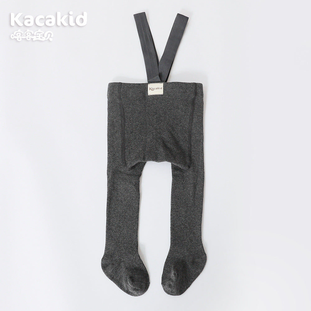 Baby Girls' & Boys' High Waist Knitted Trousers - Soft, Comfortable, Stylish Baby Pants
