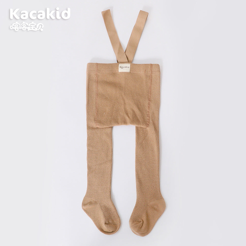 Baby Girls' & Boys' High Waist Knitted Trousers - Soft, Comfortable, Stylish Baby Pants
