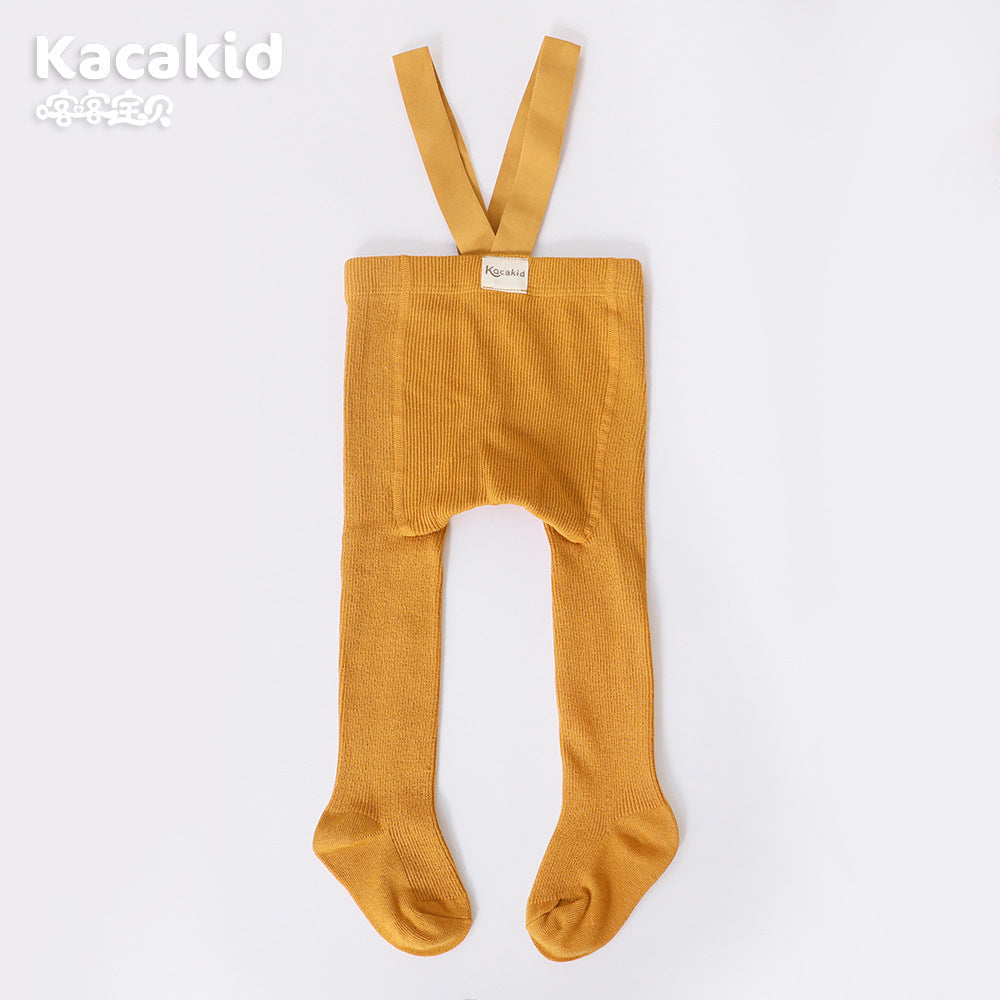 Baby Girls' & Boys' High Waist Knitted Trousers - Soft, Comfortable, Stylish Baby Pants
