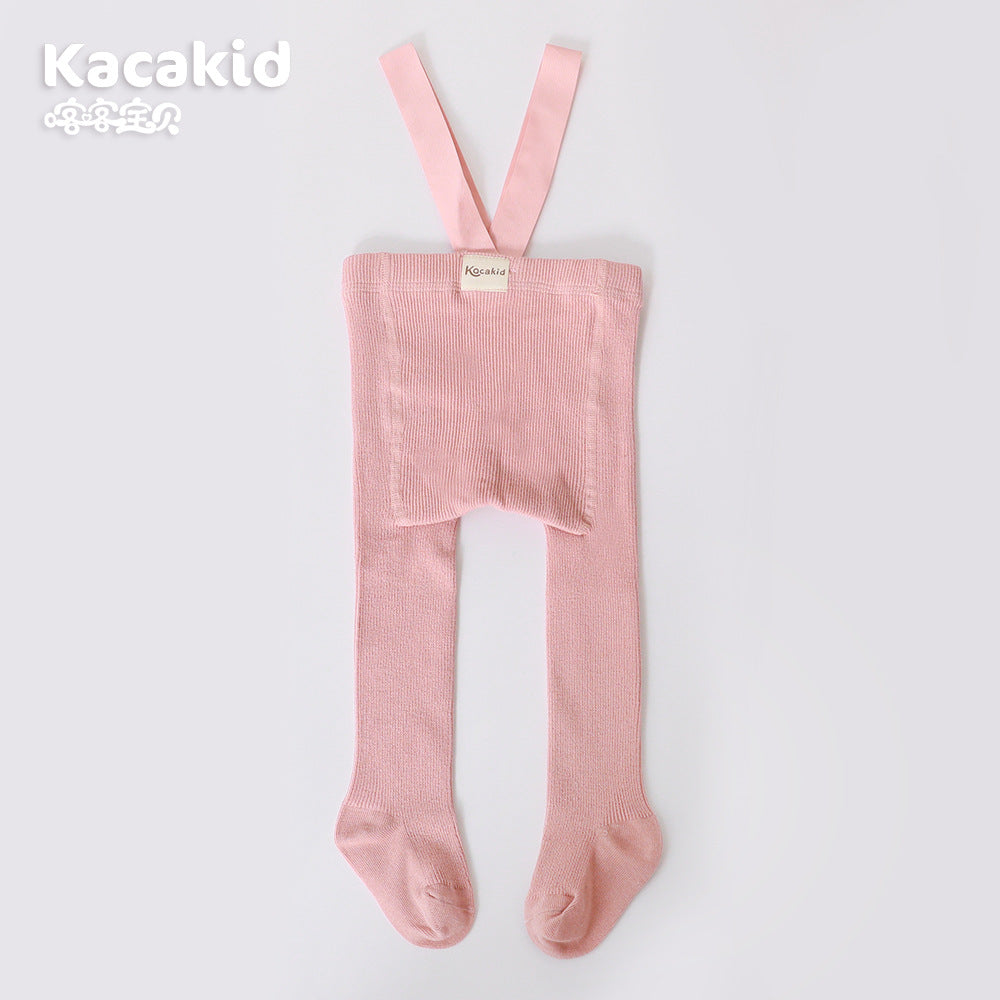Baby Girls' & Boys' High Waist Knitted Trousers - Soft, Comfortable, Stylish Baby Pants