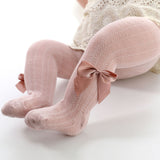 Adorable Baby Girls' Tights with Bow - Perfect for Spring & Autumn Fashion
