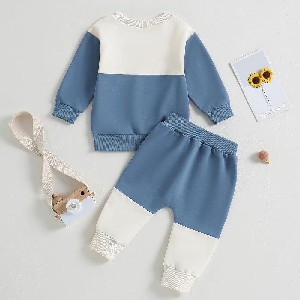 Baby Jogger Winter Set - Cozy Contrast Sweatshirt & Trousers for Infants | Warm & Stylish Baby Outfit