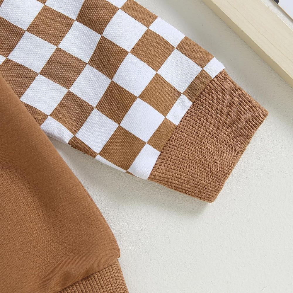 Baby Jogger Winter Set - Cozy Contrast Sweatshirt & Trousers for Infants | Warm & Stylish Baby Outfit