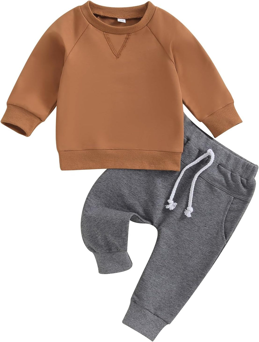 Baby Jogger Winter Set - Cozy Contrast Sweatshirt & Trousers for Infants | Warm & Stylish Baby Outfit