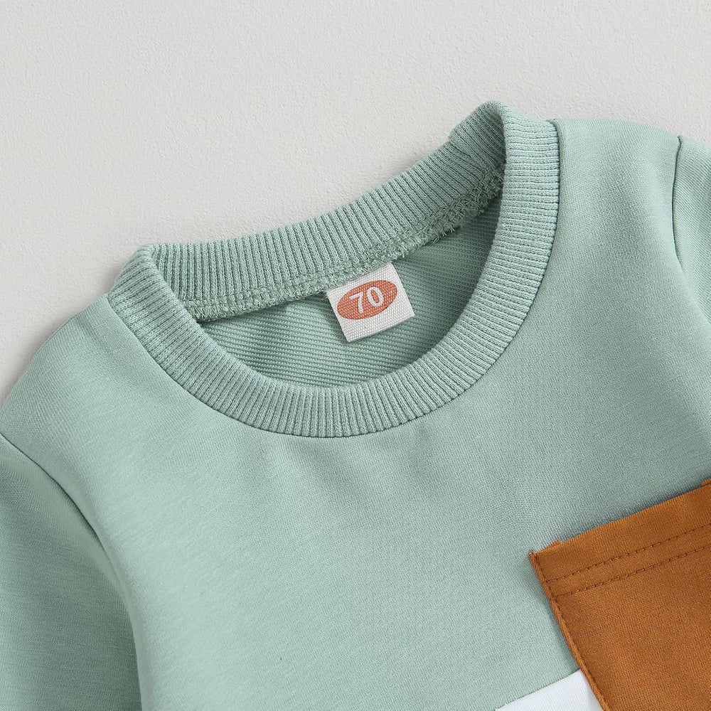 Baby Jogger Winter Set - Cozy Contrast Sweatshirt & Trousers for Infants | Warm & Stylish Baby Outfit
