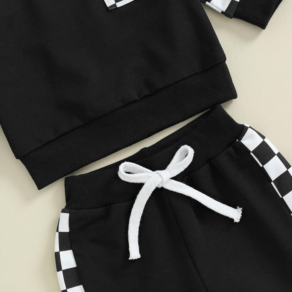 Baby Jogger Winter Set - Cozy Contrast Sweatshirt & Trousers for Infants | Warm & Stylish Baby Outfit
