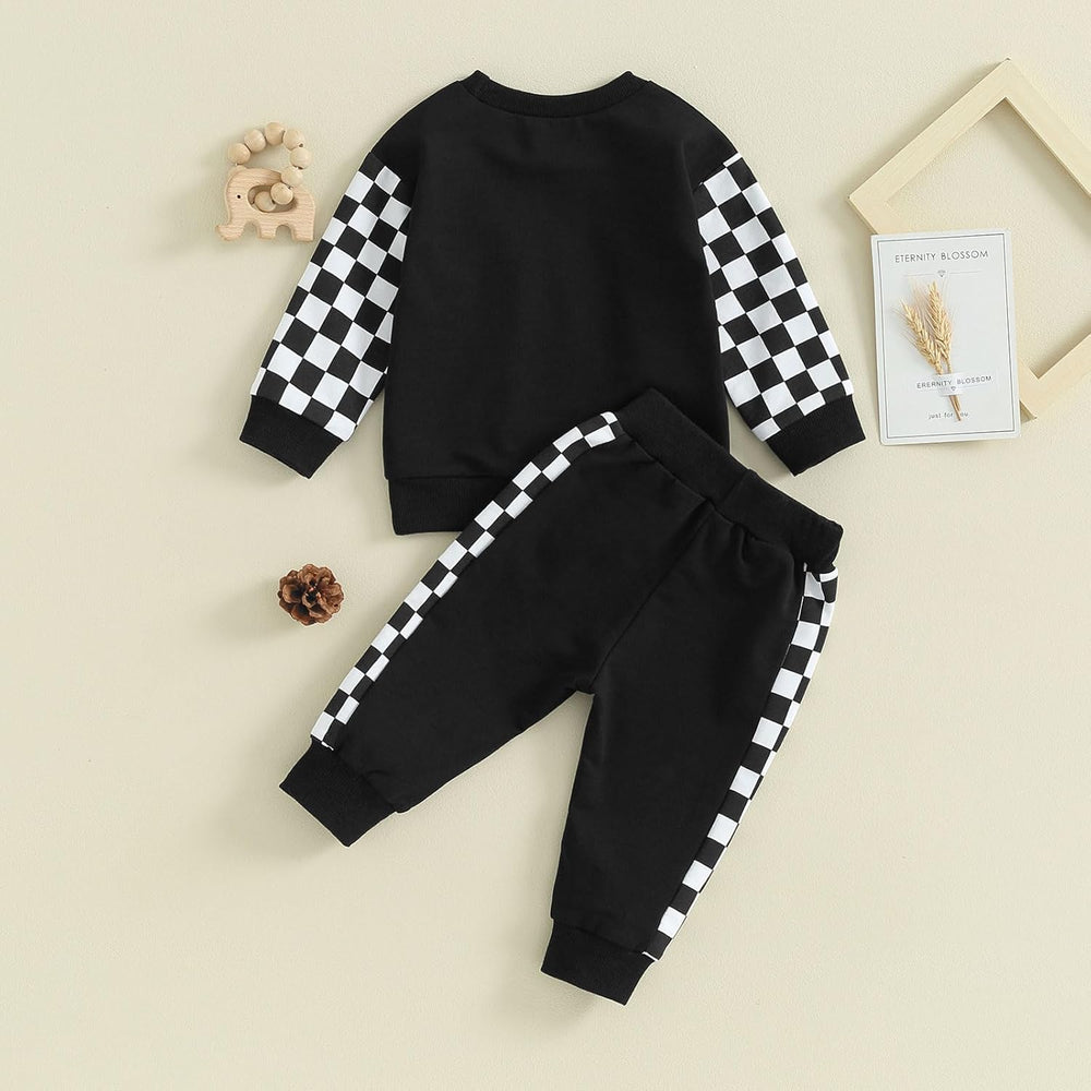 Baby Jogger Winter Set - Cozy Contrast Sweatshirt & Trousers for Infants | Warm & Stylish Baby Outfit