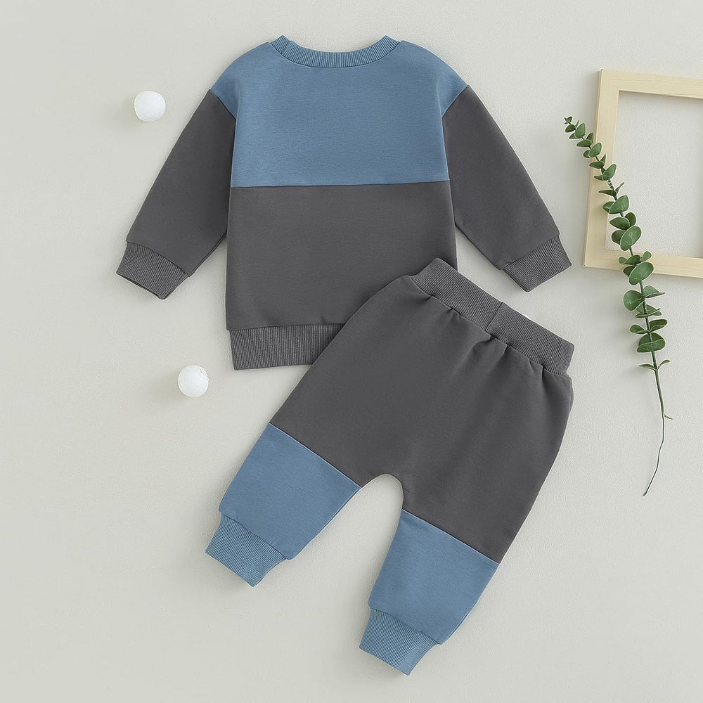 Baby Jogger Winter Set - Cozy Contrast Sweatshirt & Trousers for Infants | Warm & Stylish Baby Outfit