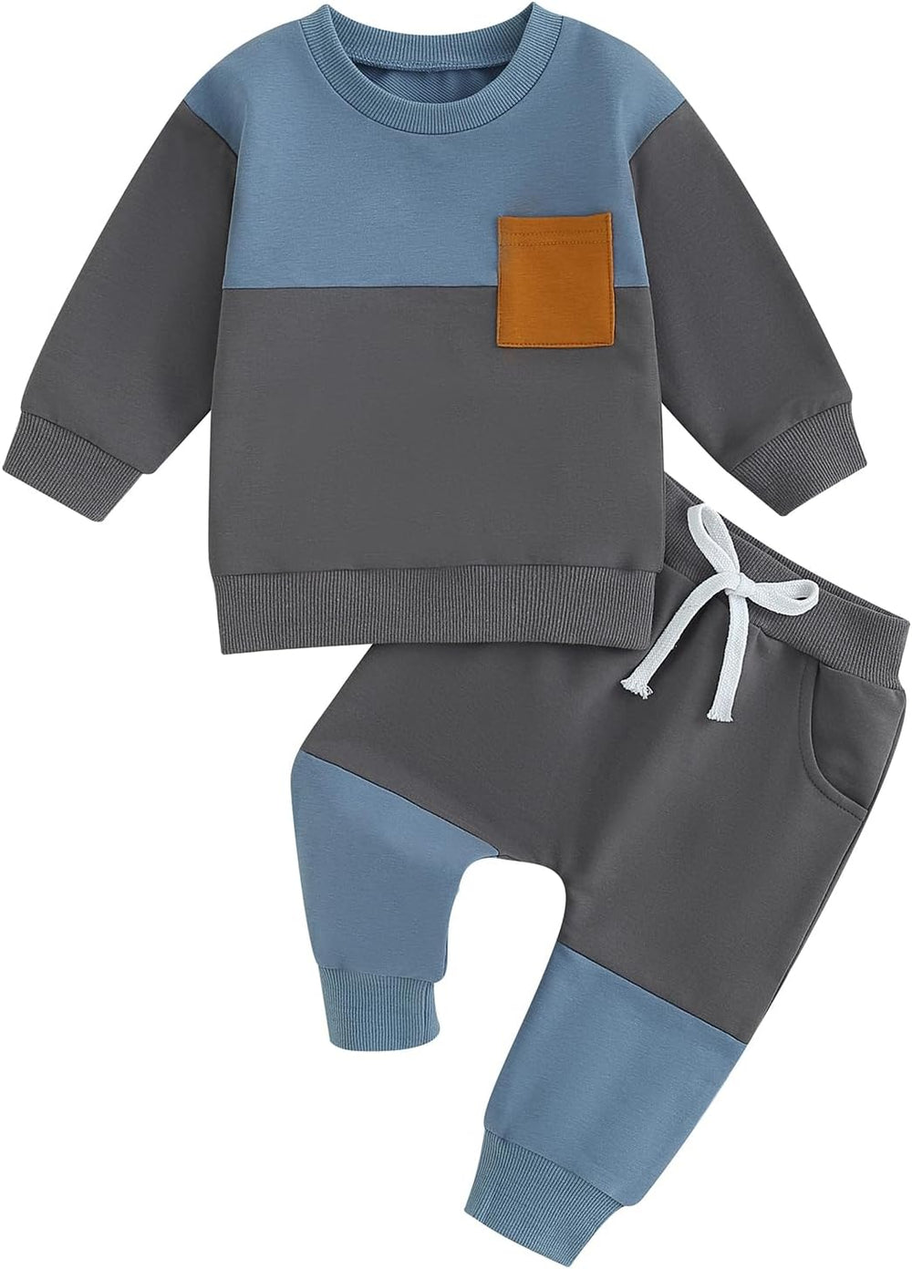 Baby Jogger Winter Set - Cozy Contrast Sweatshirt & Trousers for Infants | Warm & Stylish Baby Outfit