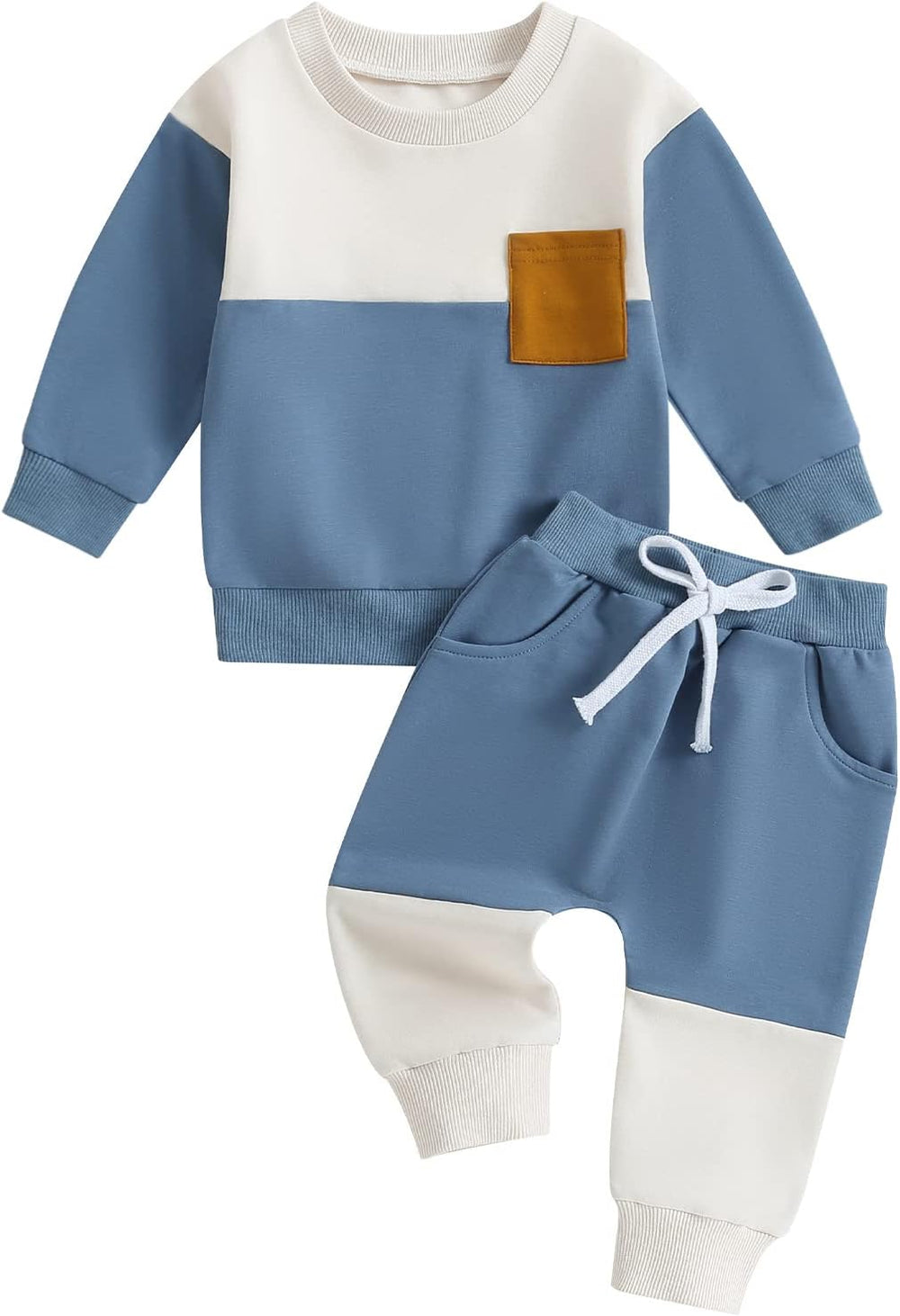 Baby Jogger Winter Set - Cozy Contrast Sweatshirt & Trousers for Infants | Warm & Stylish Baby Outfit