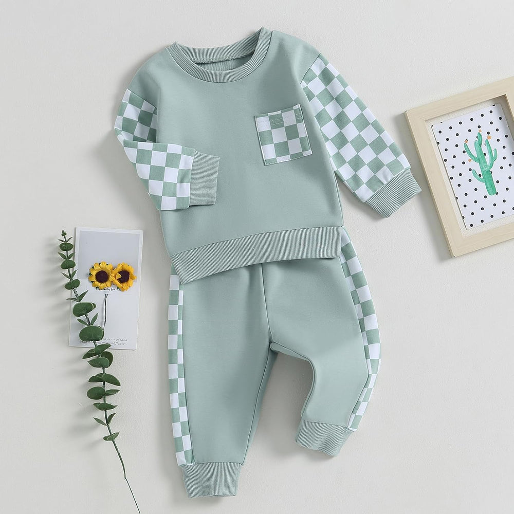 Baby Jogger Winter Set - Cozy Contrast Sweatshirt & Trousers for Infants | Warm & Stylish Baby Outfit
