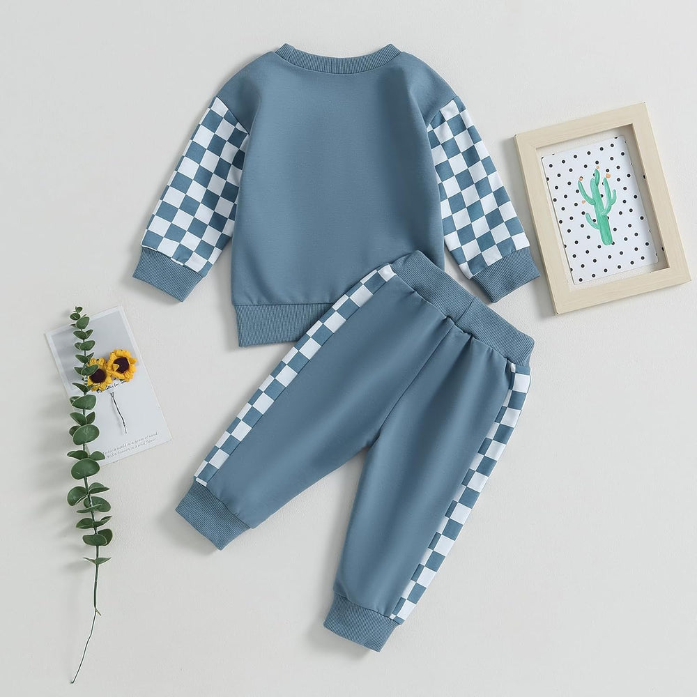 Baby Jogger Winter Set - Cozy Contrast Sweatshirt & Trousers for Infants | Warm & Stylish Baby Outfit