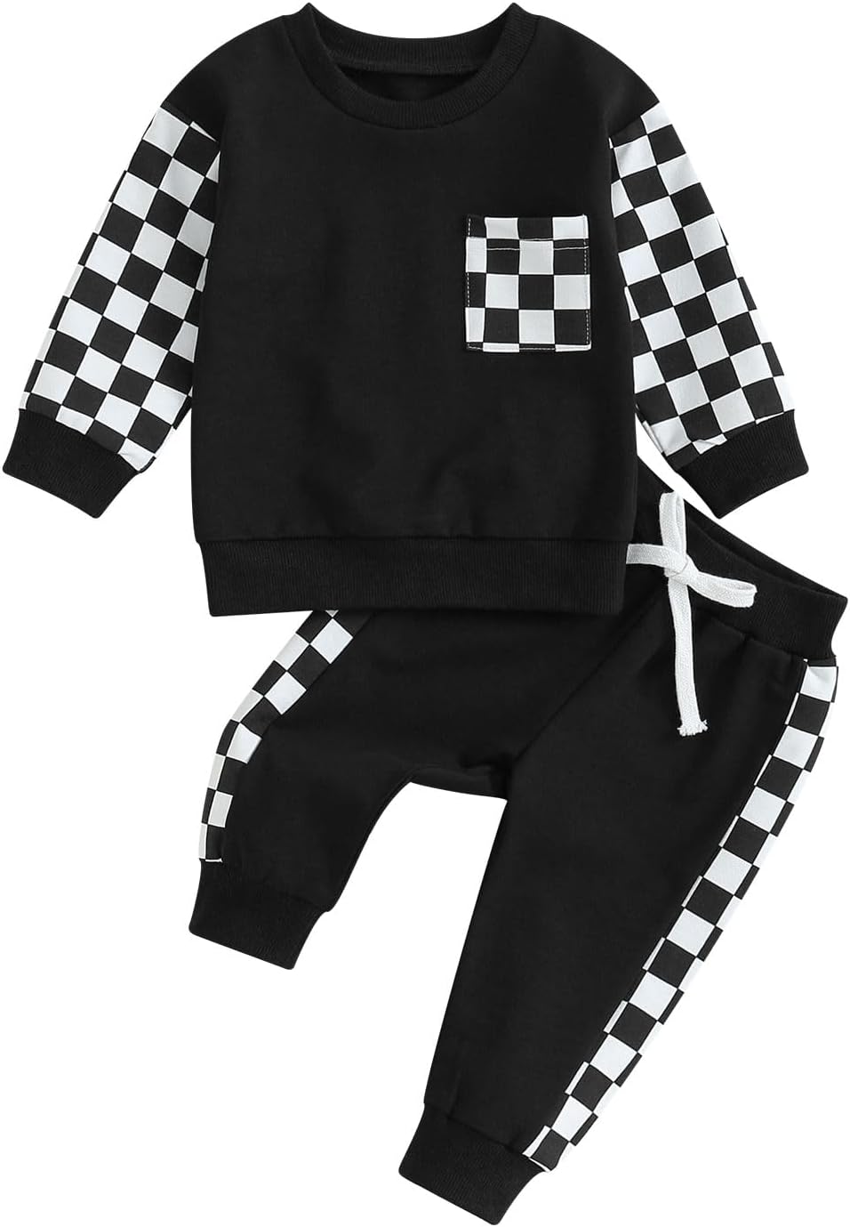 Baby Jogger Winter Set - Cozy Contrast Sweatshirt & Trousers for Infants | Warm & Stylish Baby Outfit