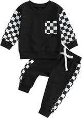 Baby Jogger Winter Set - Cozy Contrast Sweatshirt & Trousers for Infants | Warm & Stylish Baby Outfit