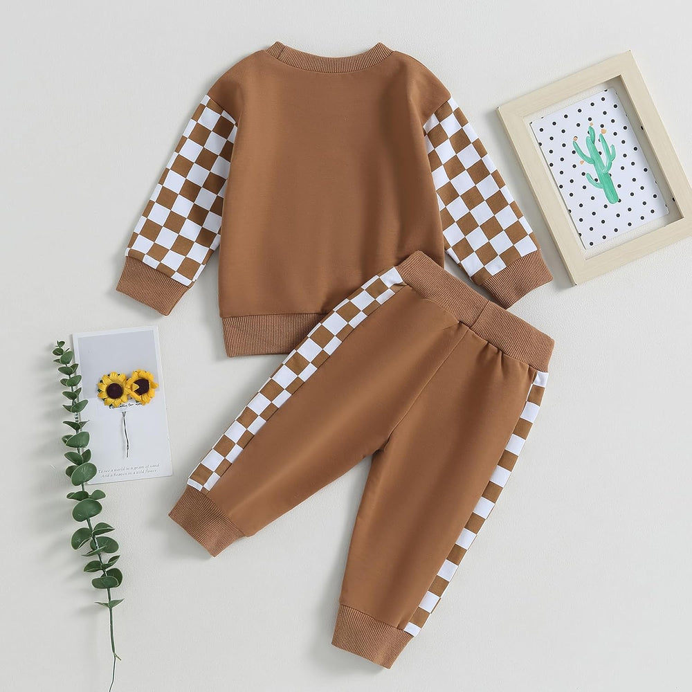Baby Jogger Winter Set - Cozy Contrast Sweatshirt & Trousers for Infants | Warm & Stylish Baby Outfit