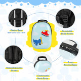 Kids' 2-Piece Hard-Shell Luggage Set with Helicopter Design & 360° Spinner Wheels - Includes Matching Backpack