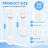 Cabinet Locks – Baby Proof, No-Drill Adhesive Straps & Child Safety
