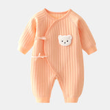 Adorable Baby Bear Romper - Cozy Spring & Autumn Outfit for Infants
