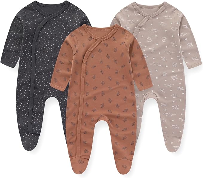 Set of 3 Baby Rompers for 3-12 Months - Cute & Comfortable Infant Outfits