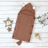 Handcrafted Knitted Baby Sleep Sack with Ears and Tail - Cozy & Adorable Infant Sleepwear