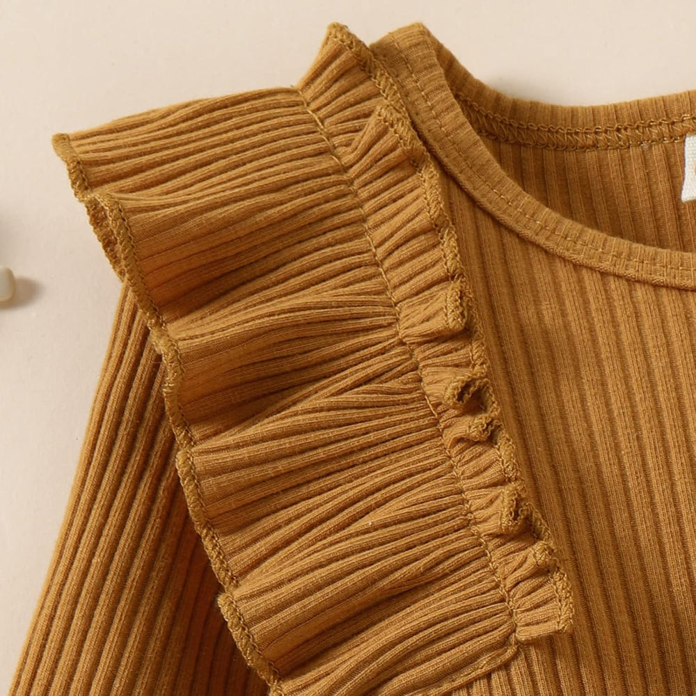 Cozy Baby Winter Set - Knitted Turtleneck & Dress Outfit for Girls - Warm & Stylish Winter Clothing