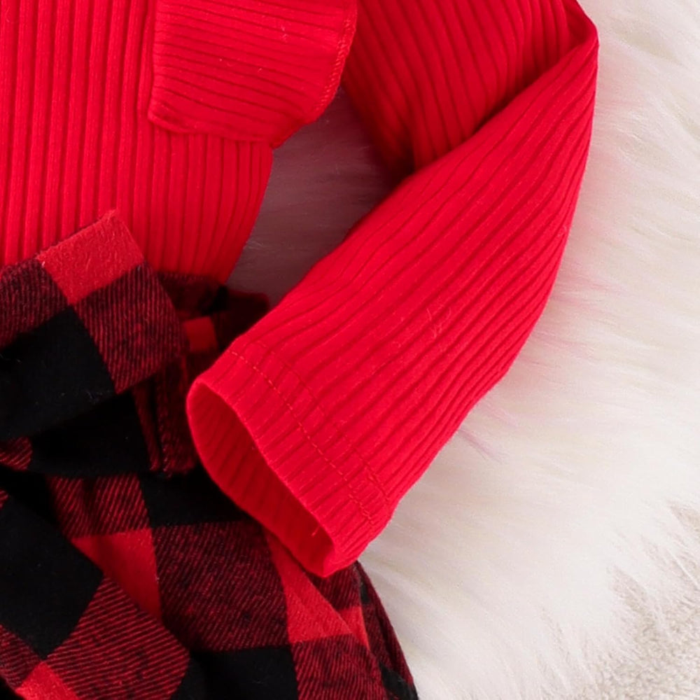 Cozy Baby Winter Set - Knitted Turtleneck & Dress Outfit for Girls - Warm & Stylish Winter Clothing