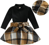 Cozy Baby Winter Set - Knitted Turtleneck & Dress Outfit for Girls - Warm & Stylish Winter Clothing