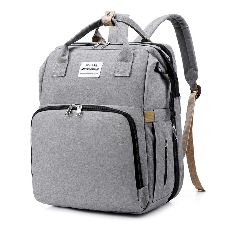 Multi-Functional Portable Baby Bed & Diaper Bag - Travel Backpack for On-the-Go Parents