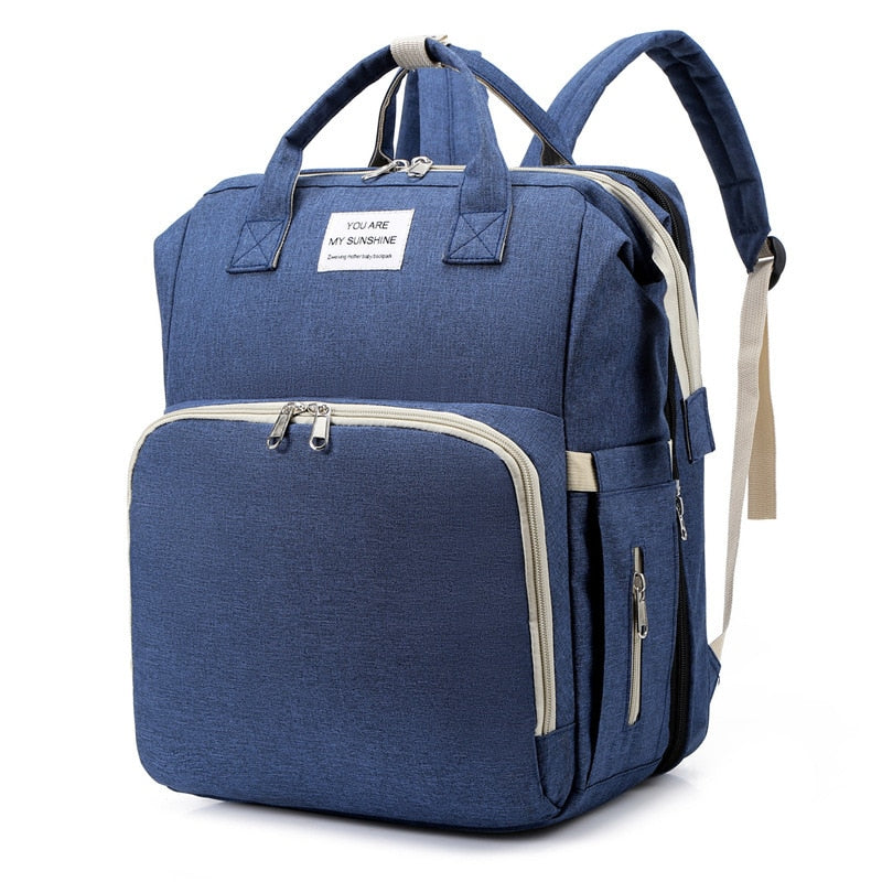 Multi-Functional Portable Baby Bed & Diaper Bag - Travel Backpack for On-the-Go Parents