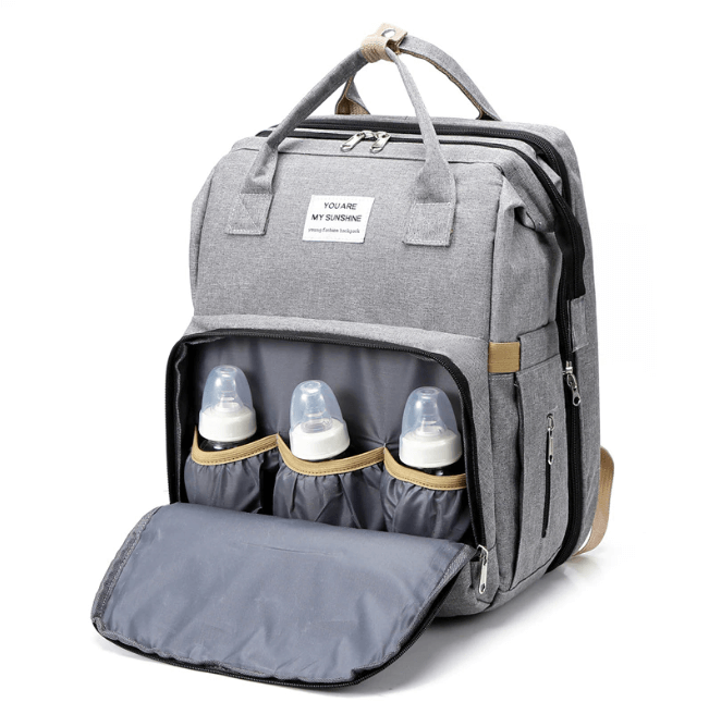 Multi-Functional Portable Baby Bed & Diaper Bag - Travel Backpack for On-the-Go Parents