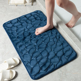 Memory Foam Bath Mat – Pebble Design, Non-Slip & Quick-Dry