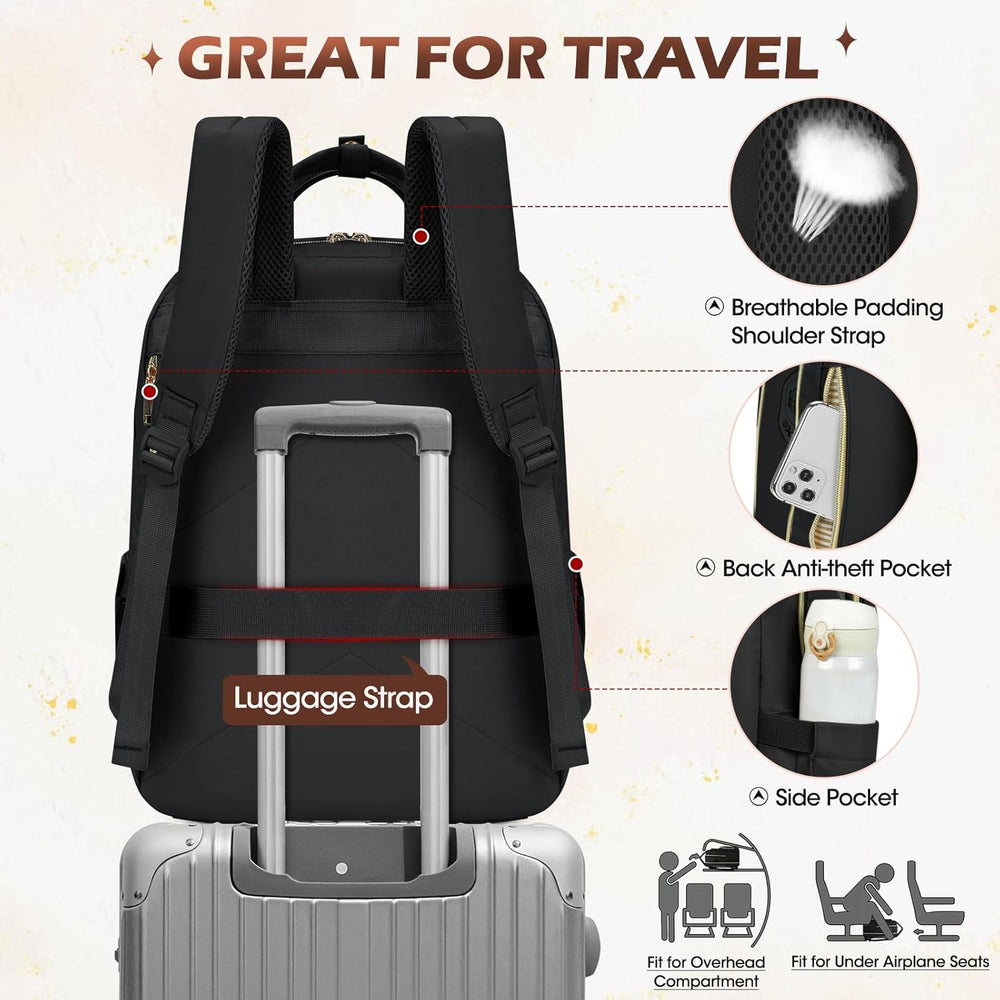 Enhanced Product Title: **AeroFlex Series Water-Resistant Travel Laptop Backpack - Multi-Compartment Design for Ultimate Organization**