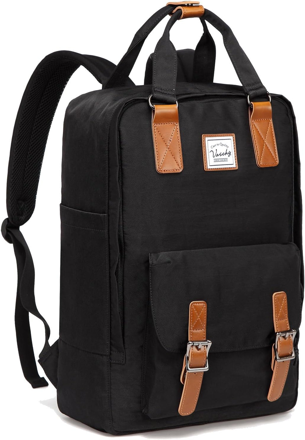 UrbanEase 15.6” Water-Resistant Vintage Laptop Backpack with Organizer Pockets - Stylish & Functional - Perfect for Travel & Daily Use