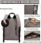UrbanEase 15.6” Water-Resistant Vintage Laptop Backpack with Organizer Pockets - Stylish & Functional - Perfect for Travel & Daily Use