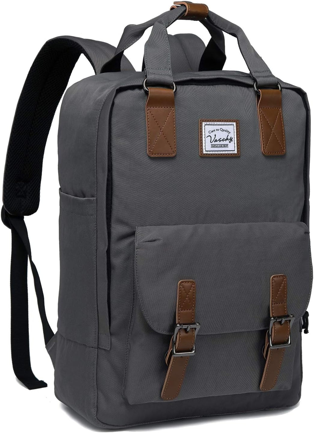 UrbanEase 15.6” Water-Resistant Vintage Laptop Backpack with Organizer Pockets - Stylish & Functional - Perfect for Travel & Daily Use