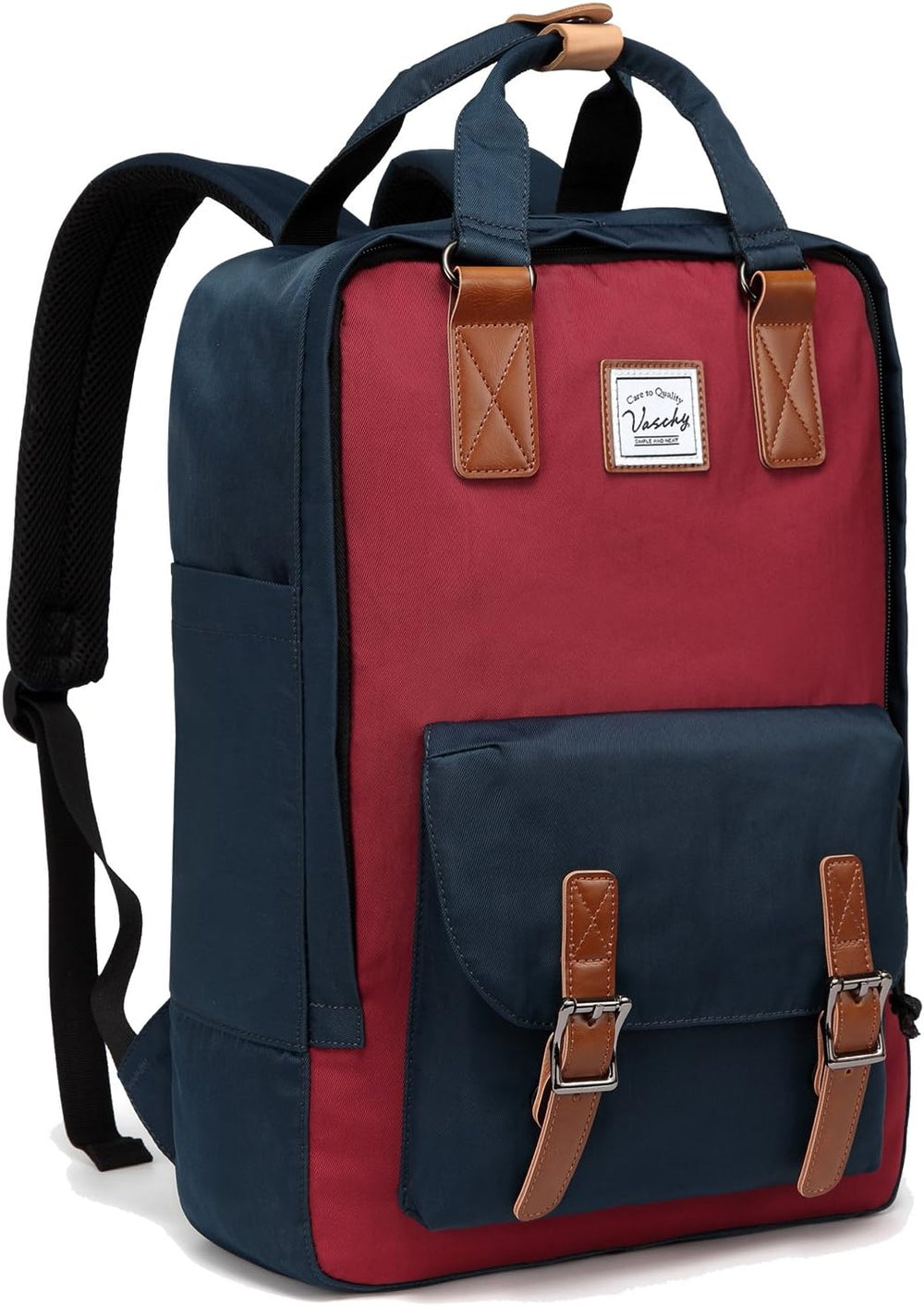 UrbanEase 15.6” Water-Resistant Vintage Laptop Backpack with Organizer Pockets - Stylish & Functional - Perfect for Travel & Daily Use