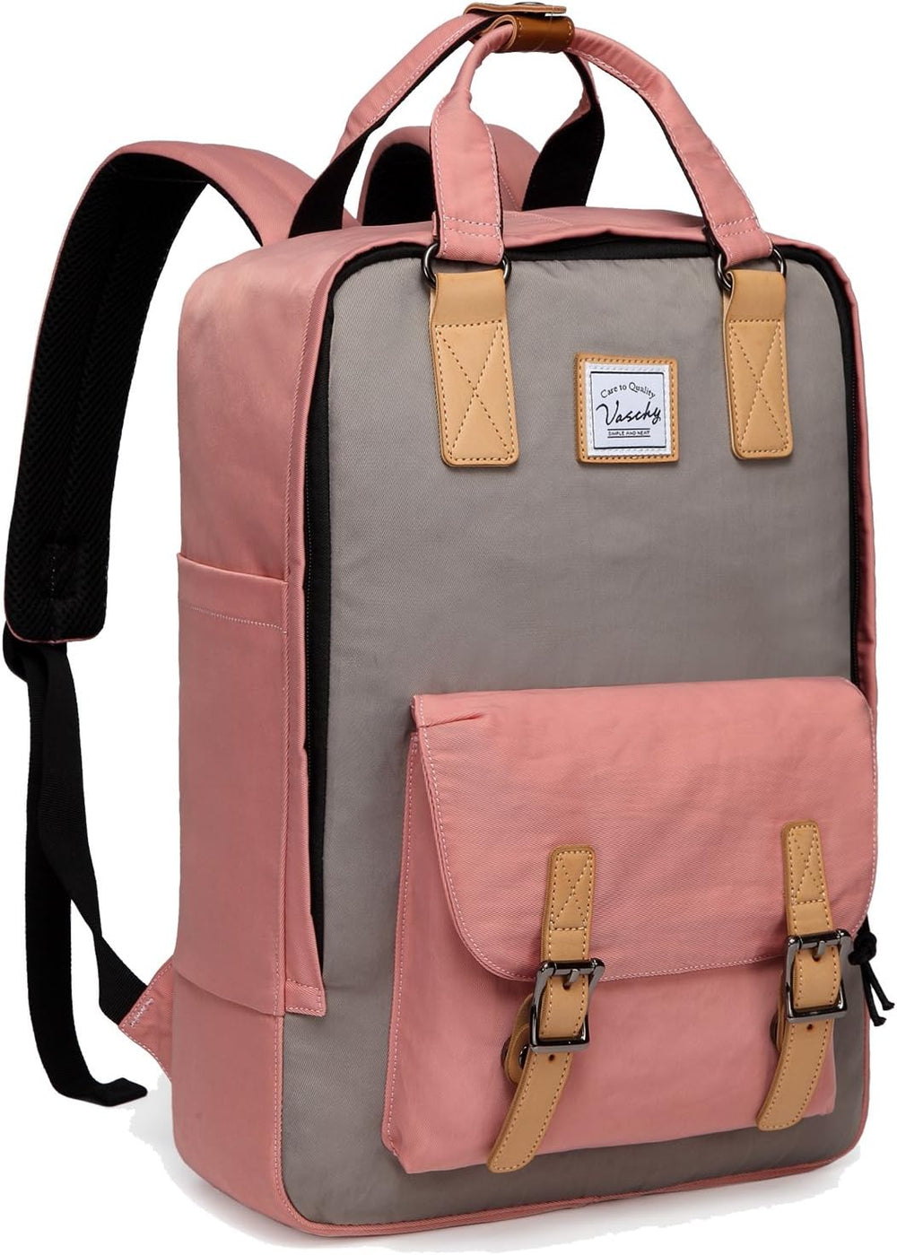 UrbanEase 15.6” Water-Resistant Vintage Laptop Backpack with Organizer Pockets - Stylish & Functional - Perfect for Travel & Daily Use