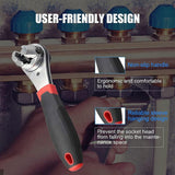 Adjustable Ratchet Wrench – 6-22mm, 60-Tooth Chrome-Vanadium Steel & Reversible