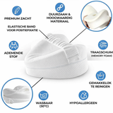 Memory Foam Knee Pillow – Ergonomic Crescent, Adjustable Strap & Washable Cover