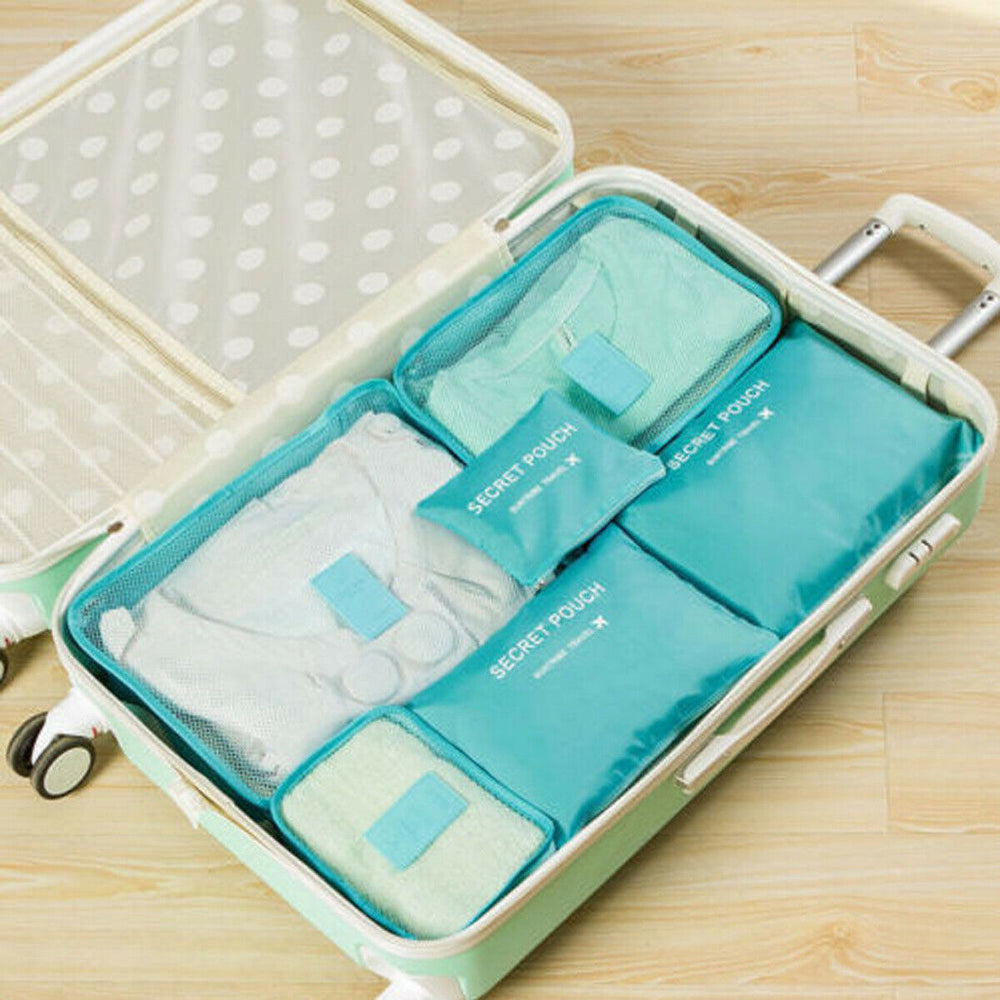 2-Piece Luggage Packing Organizer Set - Space-Saving Travel Storage Bags for Efficient Packing & Easy Organization