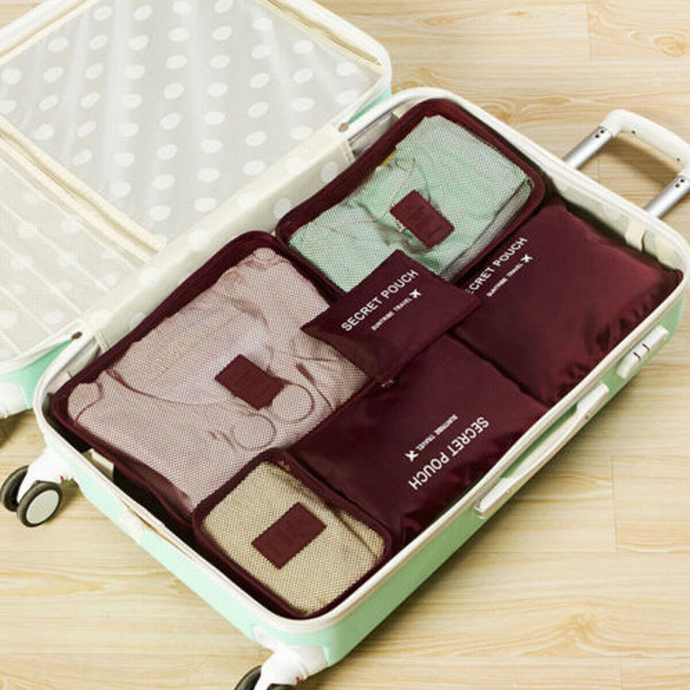 2-Piece Luggage Packing Organizer Set - Space-Saving Travel Storage Bags for Efficient Packing & Easy Organization