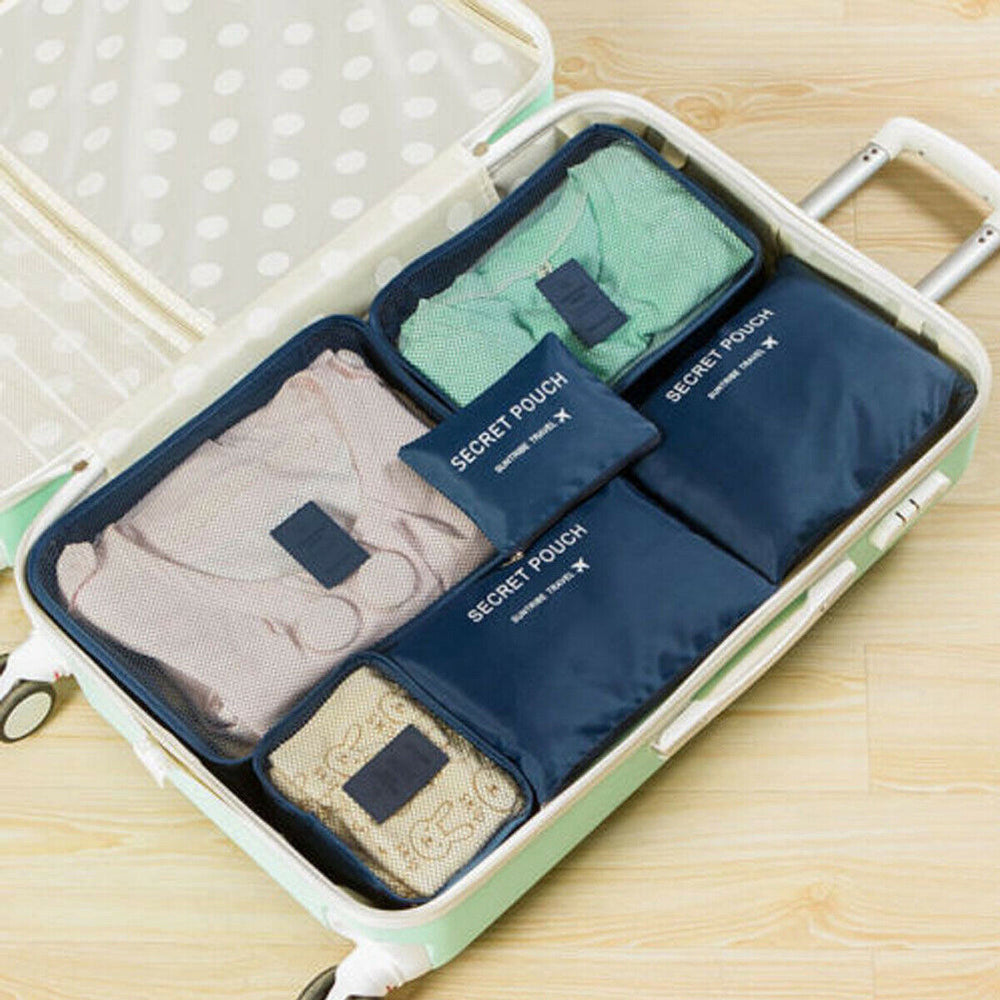 2-Piece Luggage Packing Organizer Set - Space-Saving Travel Storage Bags for Efficient Packing & Easy Organization