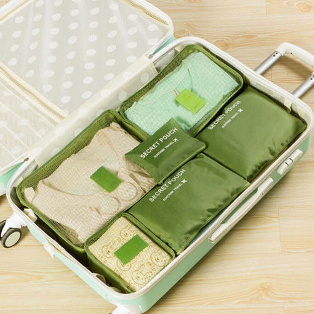 2-Piece Luggage Packing Organizer Set - Space-Saving Travel Storage Bags for Efficient Packing & Easy Organization