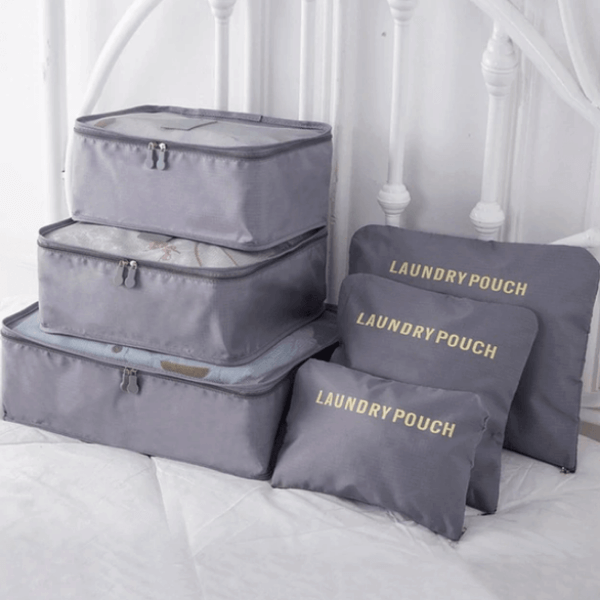 2-Piece Luggage Packing Organizer Set - Space-Saving Travel Storage Bags for Efficient Packing & Easy Organization